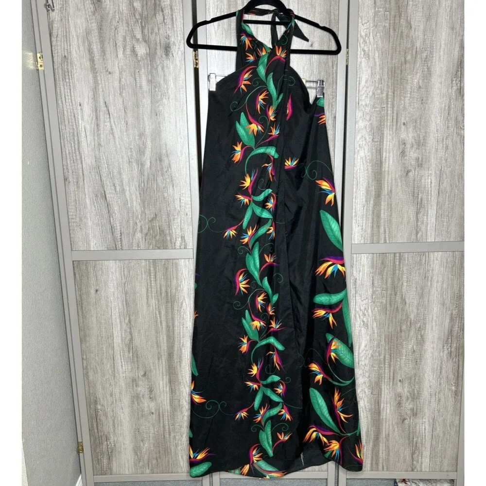 Hilo Hattie Pareo Swim Cover Up Birds of Paradise Sarong Beach Resort Vacation